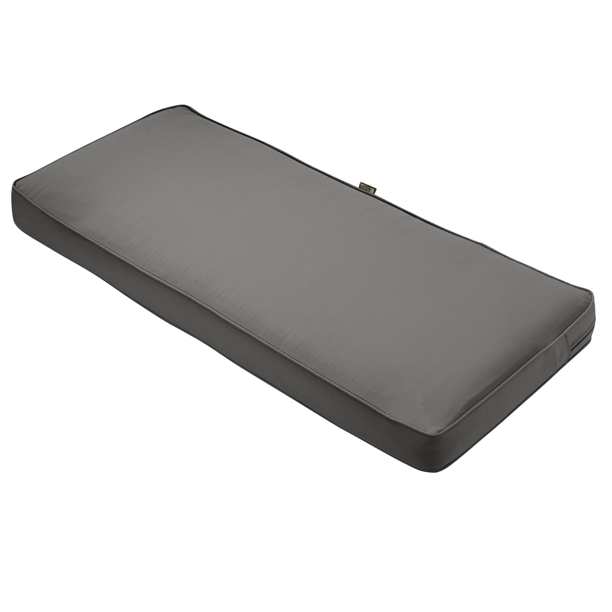 Classic Accessories Montlake Outdoor Bench Cushion — Light Charcoal, Durable Foam, Fade-Resistant, Model# 62-015-LCHARC-EC